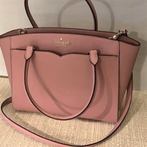 Kate Spade Frannie Pink Medium Satchel Bag Purse Handbag NWT Lip Balm